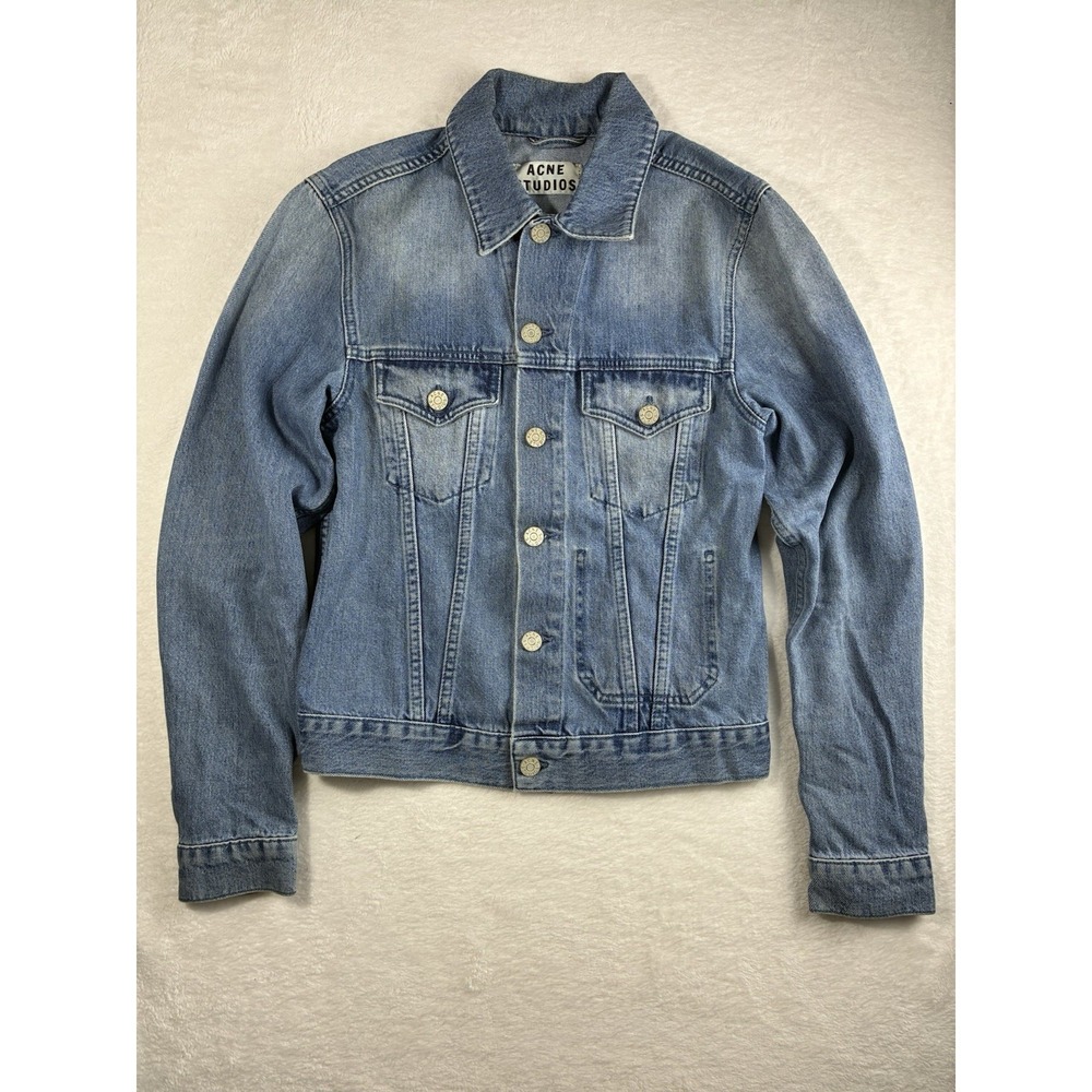 Rare Vintage Acne Studio Jam Light Vin Woman Size 48 Vintage Jean Denim Jacket